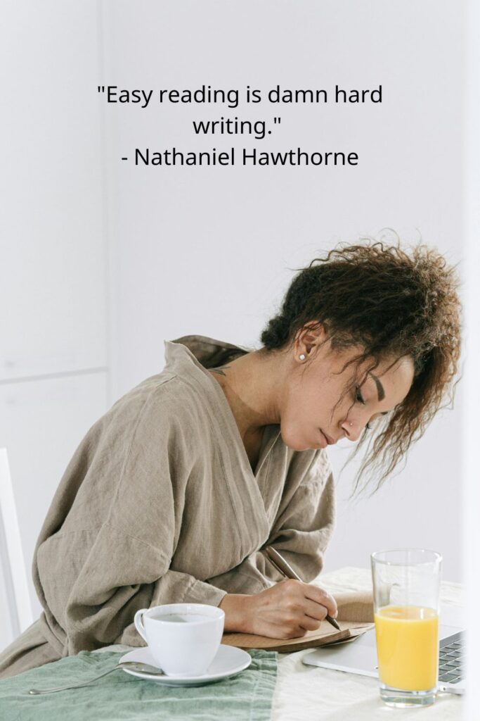 "Easy reading is damn hard writing."

- Nathaniel Hawthorne
writing quotes