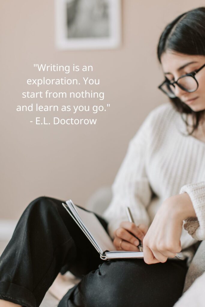 "Writing is an exploration. You start from nothing and learn as you go."

- E.L. Doctorow