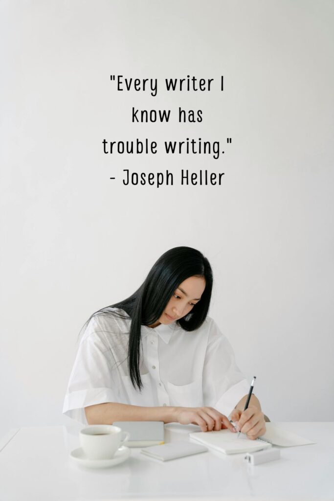"Every writer I know has trouble writing."

- Joseph Heller
writing quotes